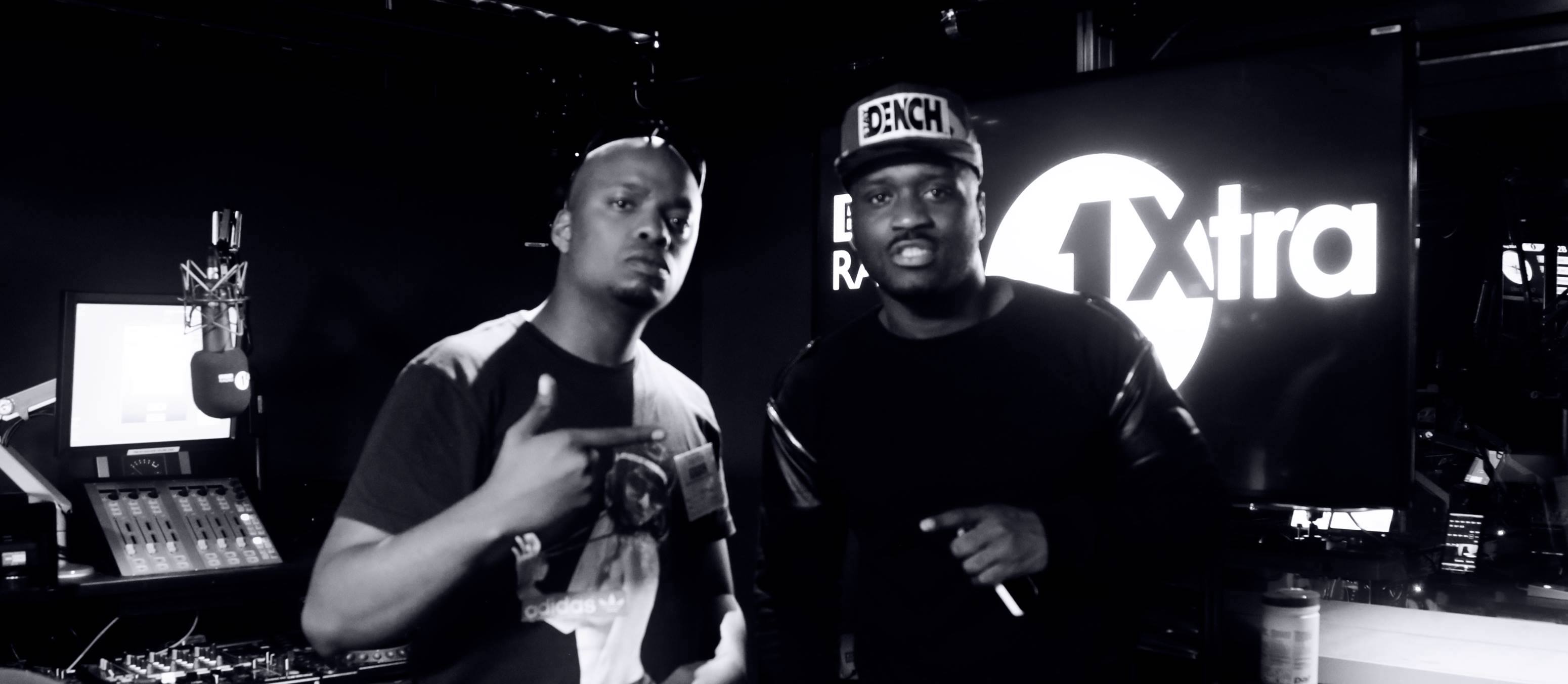 Knux and Lethal bizzle at BBC 1xtra studio